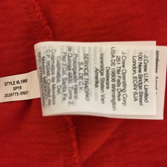 NWOT J. Crew side tie top - size medium - Picture 4 of 4
